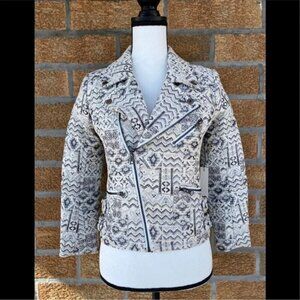 CAPULET TRIBAL METALLIC MOTO NWTJACKET small